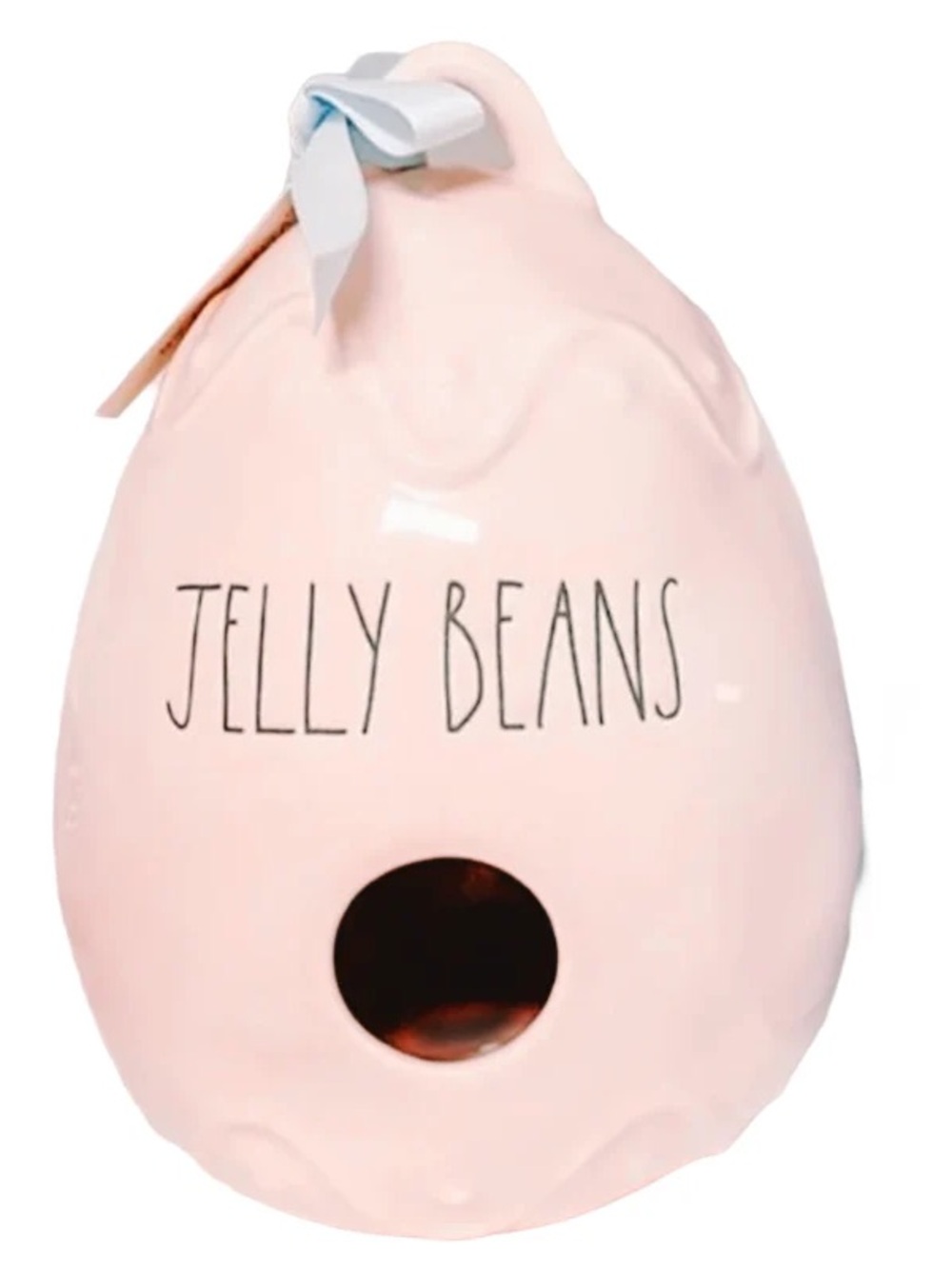 Rae Dunn Pink Ceramic 'JELLY BEANS' Decor Birdhouse